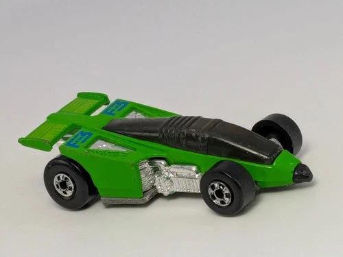 Vintage 1991 Hot Wheels Collector #182  Green Shadow Jet