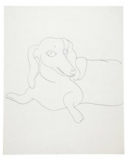Andy Warhol - Dachshund ( Possibly Archie ) | Drawn  1959 - Estate Authenticated