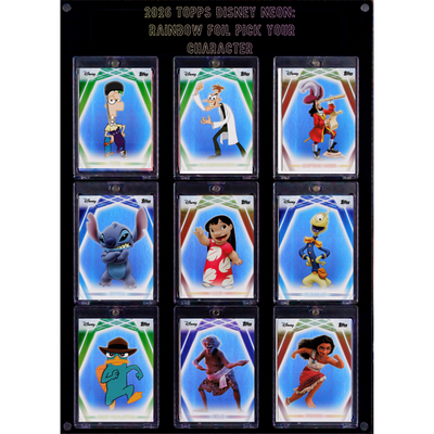 2026 Topps Disney Neon Dory #81 Finding Nemo Refractor /199  Dory Topps 2026 Disney Neon Holo Parallel Refractor Limited 073/199 display picture 1