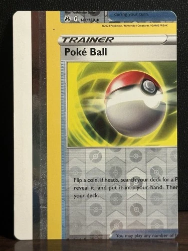 Pokemon Card Poke Ball Error Miscut NFC - One Of A Kind