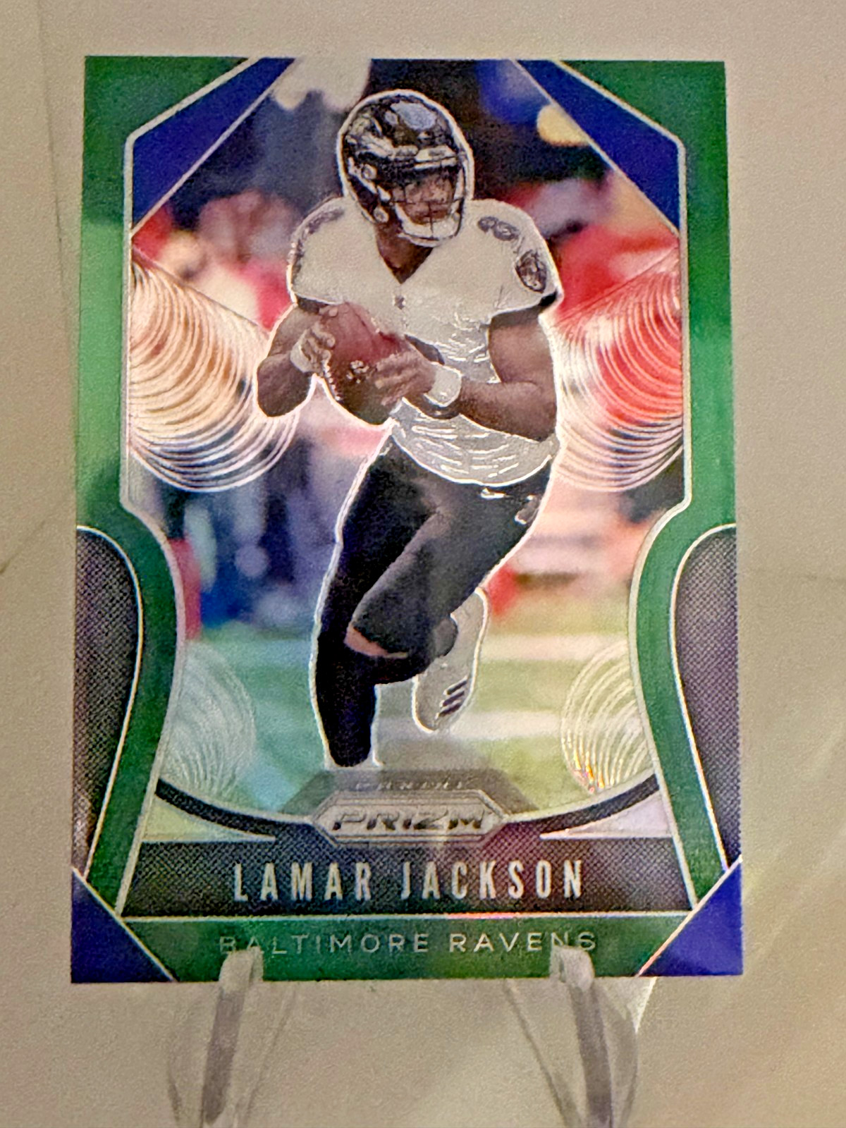 Lamar Jackson 2019 Panini Prizm #71 Green Refractor