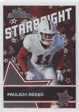 2021 Wild Card Alumination Starbright Red Paulson Adebo #SB-32 g7c