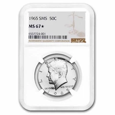 1965 Kennedy Half Dollar MS-67* NGC (SMS)