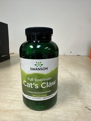 Swanson Cat's Claw 500 mg 250 Capsules - Exp 09/2026