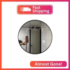 Good Vibes Only Mirror Decal White Vinyl Motivational Quote Sticker, Positiv