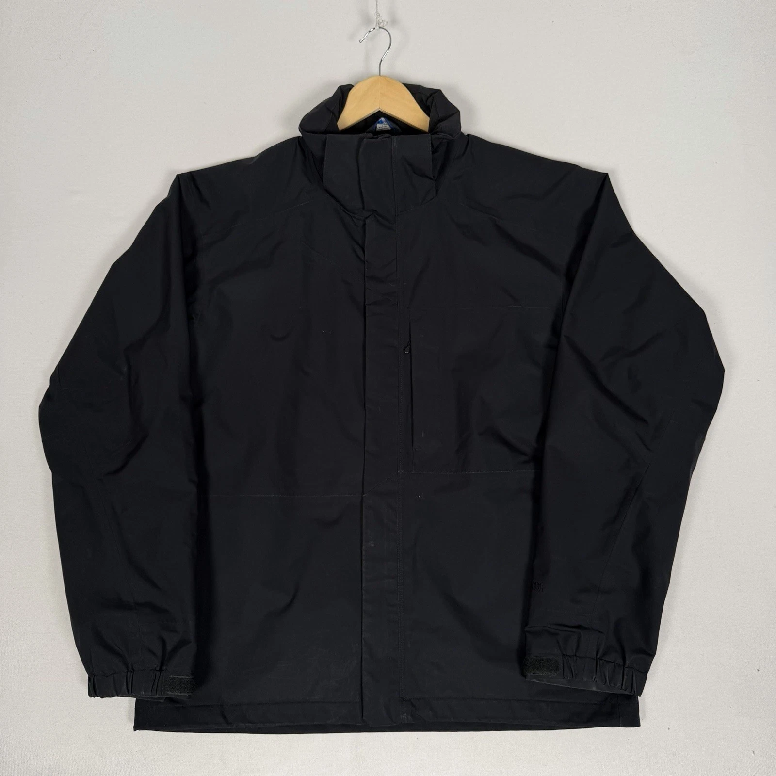 Mountain Equipment Coop Jacket Black Eco Storm Circle Full Zip Coat
