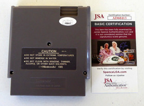 Charles Martinet Signed Super Mario Bros 3 NES Nintendo Game Cartridge JSA COA