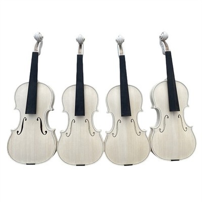 Unfinished 4/4 Violin Guarneri Style Natural Maple Back Spruce Top Hand Carved
