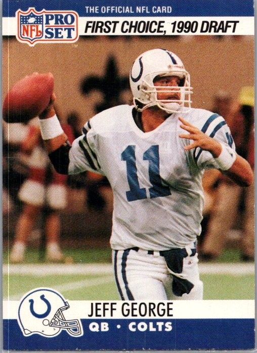 1990 Pro Set - Draft Jeff George #669 (RC)
