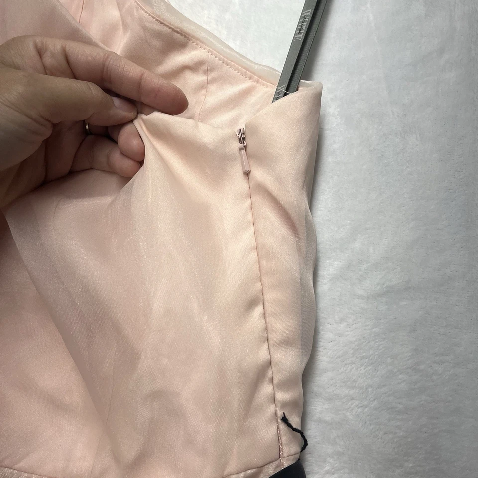 Vestido de Dama de Honor Blanco Vera Wang Para Mujer’s 2 Rosa Pálido Floral ASI Chismes Niña LEER Foto 4 de 4