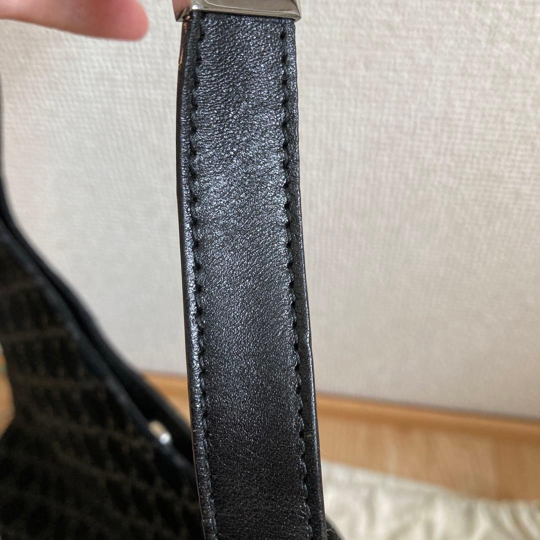 Gucci Tote Bag Black Suede Large Capacity Vintage Authentic thumbnail 9