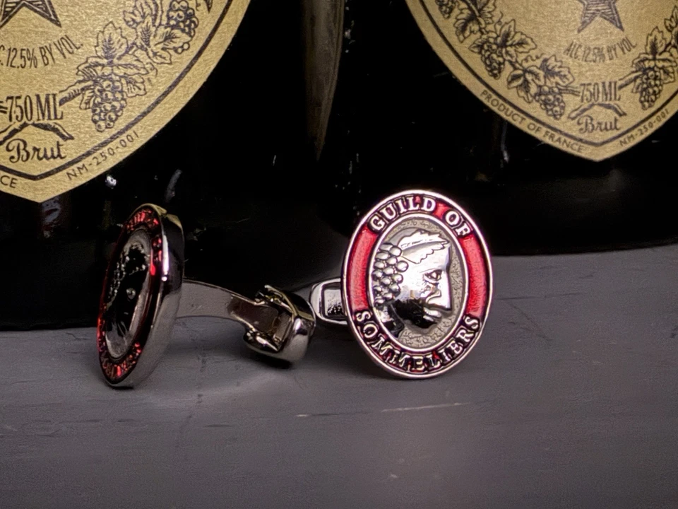 Guild of Sommeliers Red Enamel Cufflinks - Image 2 of 4