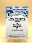 2026 Topps Chrome Roman Anthony RC Auto Refractor Redemption Red Sox #RA-RA