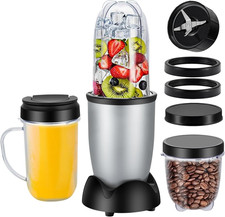 Portable Drink Mixer Blender For Smoothies 18oz With Drink Lids Extra 2 Cups
