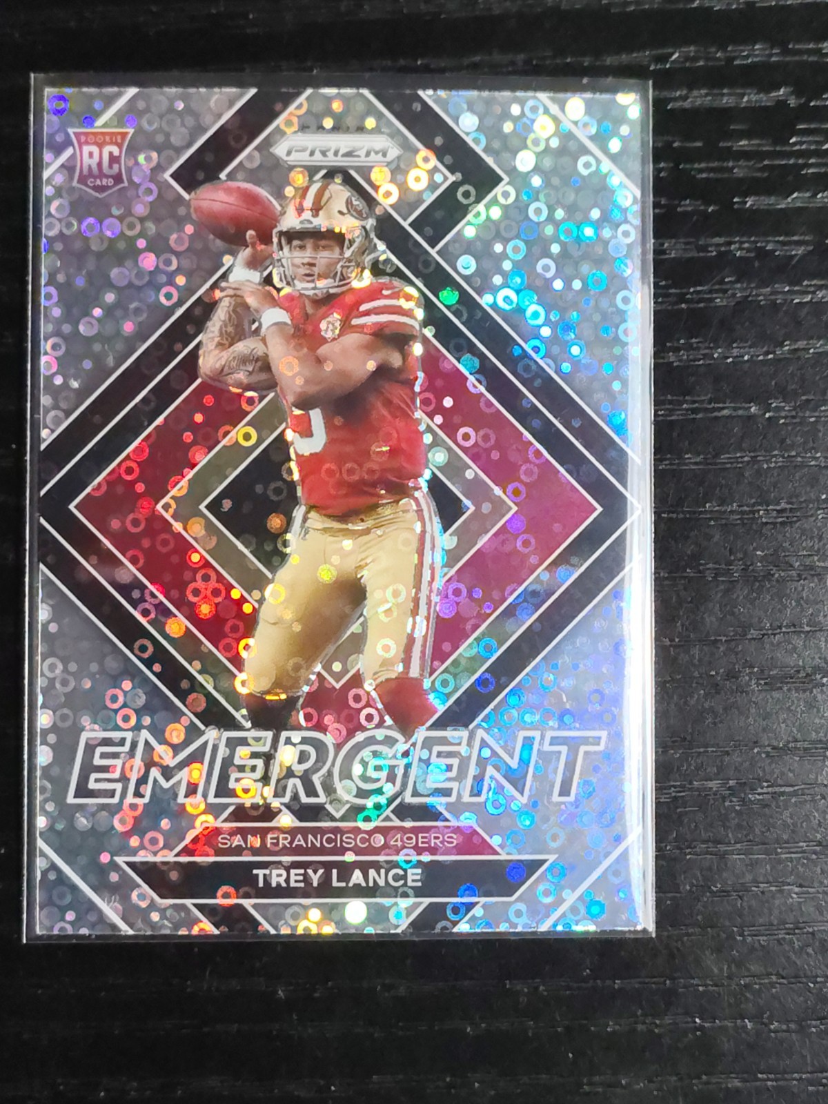 2021 Prizm Trey Lance Emergent #V-333 No Huddle (RC) SP