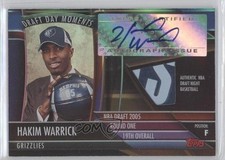 2005-06 Topps Big Game Draft Day Moments Basketball 50/99 Hakim Warrick Auto 0s3