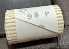 1998-P Uncirculated BU paper-wrapped roll Kennedy Half Dollars