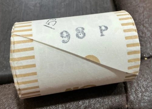1998-P Uncirculated BU paper-wrapped roll Kennedy Half Dollars