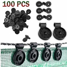 100pc Shade Cloth Heavy Duty Lock Grip Clips - Reusable Plastic Garden Lock Grip