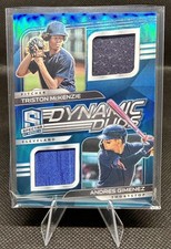 2021 Spectra Andres Gimenez / Triston McKenzie Dynamic Duos Patch Neon Blue /50