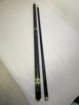 Sportcraft Black Geometric Two Piece Pool Stick Billiard Cue 57 1/2''