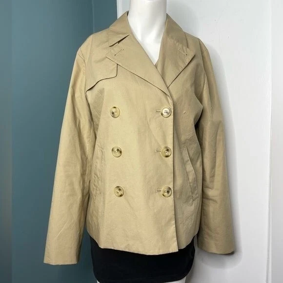 Cropped trench shop jacket women's