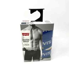 NP Levi's 3-Pack Cotton Boxer Brief Men's Multicolor Underwear Style 37453 0590