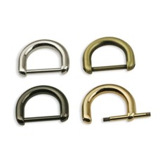 Detachable Openable 13 16 20 mm Screw D Ring Clasp Handbag Purse Strap Belt C