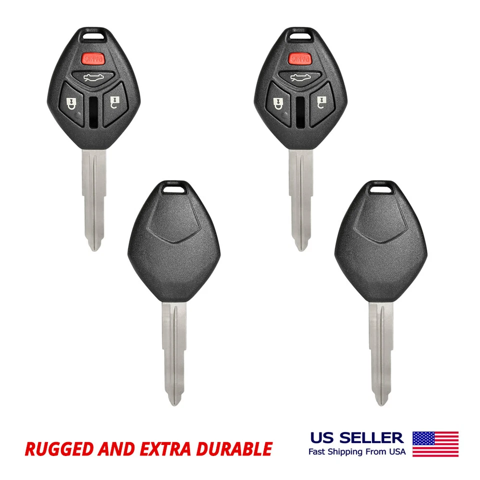 2X Carcasa de llave de cabezal remoto con hoja MIT11R MIT3 para Mitsubishi 4B (enganche) Foto 2 de 2