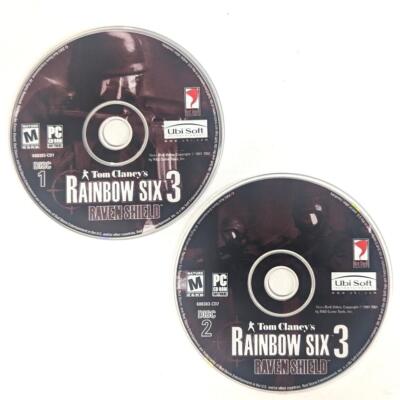 RAINBOW SIX 3: RAVEN SHIELD (PC, 2003)  *GAME DISCS ONLY, NO ART OR CASE*