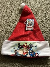 NWT Marvel The Avengers Holiday Christmas Santa Hat KIDS