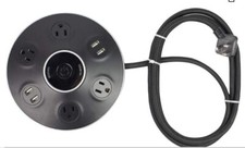 Globe Electric Designer Series 4-Outlet  2 USB Surge Protector Power Strip