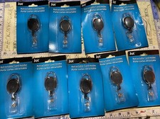 9x Retractable Badge Holder Carabiner Reel Clip On Card Holders