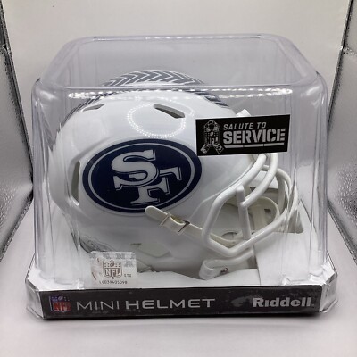 San Francisco 49ers 2024 Riddell Salute To Service Football Mini Helmet ...
