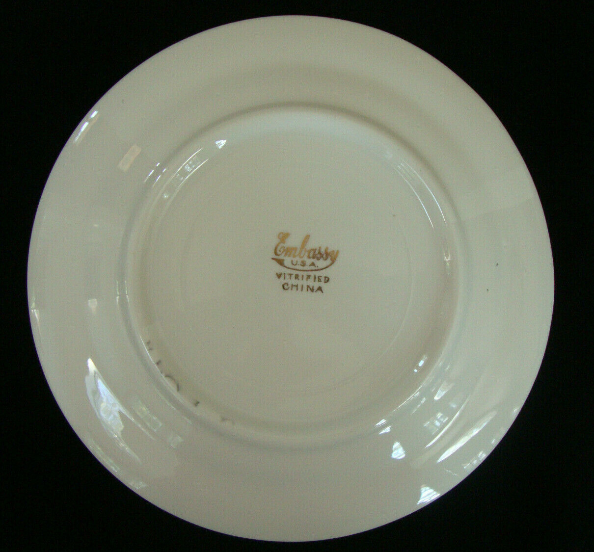 SET OF 4 Embassy USA Vitrified China Salad Plates Pink Rose Vintage eBay