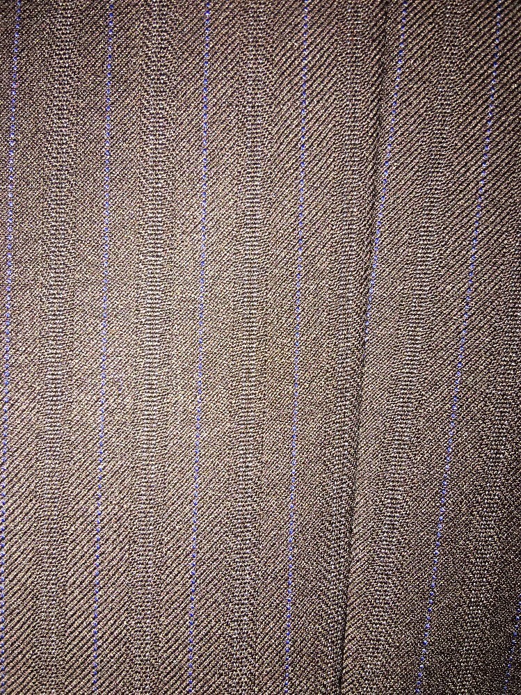 Calvin Klein Men’s Dark Brown Pinstripe 3 Button Suit Jacket With Slack image 2