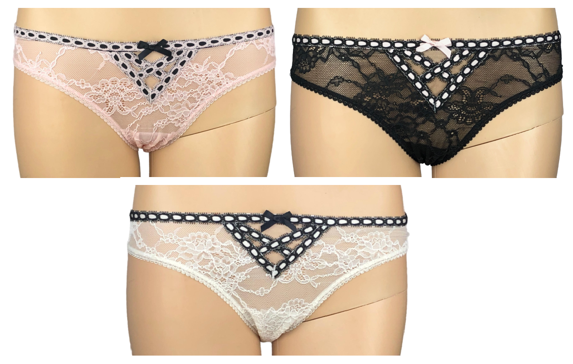 VICTORIA'S SECRET DREAM ANGELS HERITAGE RIBBON SLOT CHEEKY PANTY