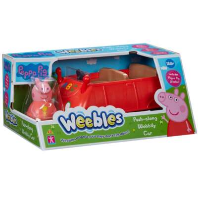 Peppa Pig Weebles - Push-Along Wobbily Car mit Peppa Figur