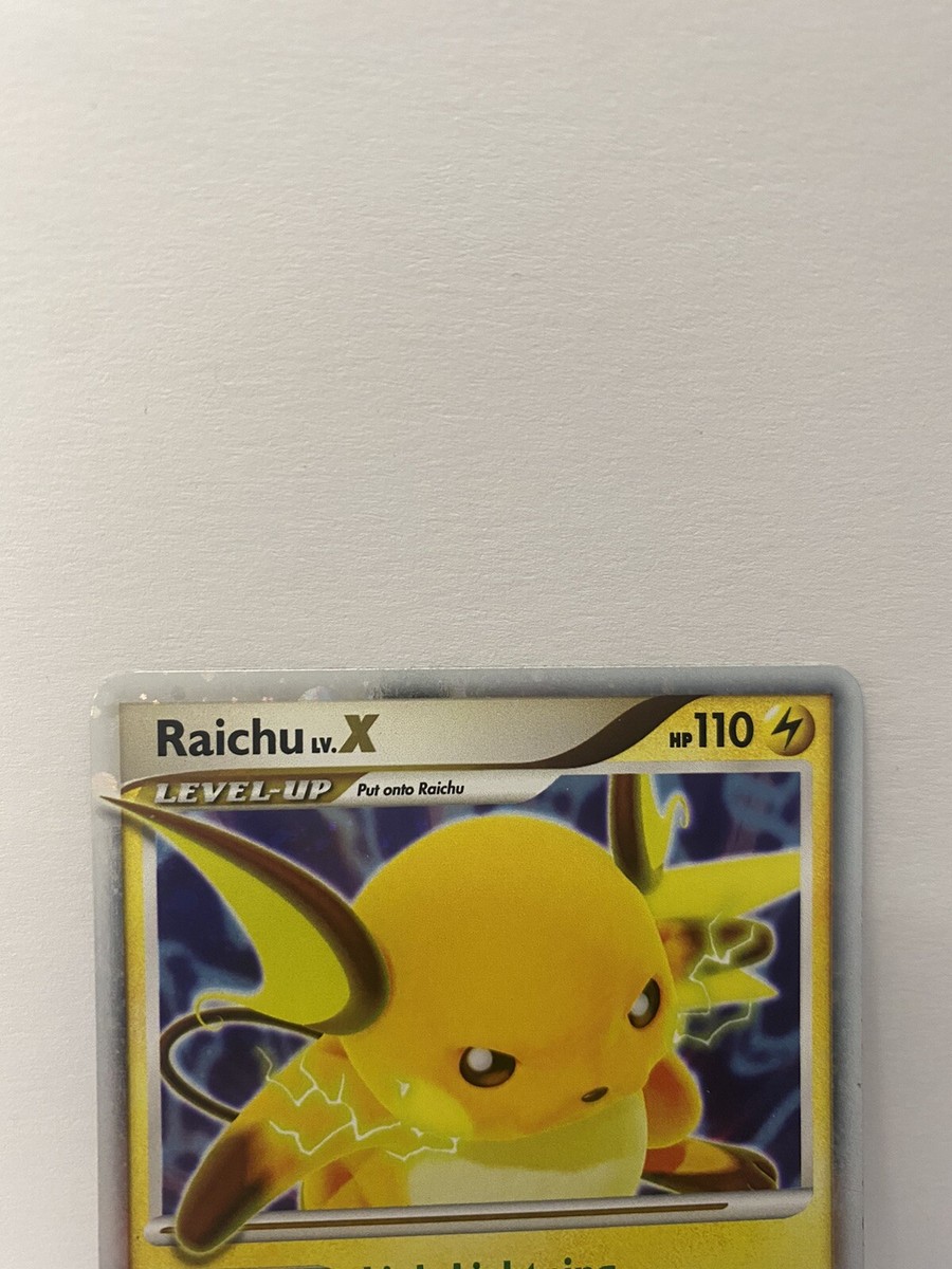 Pokemon Raichu LV.X 99/100 Ultra Rare Stormfront Holo MINT