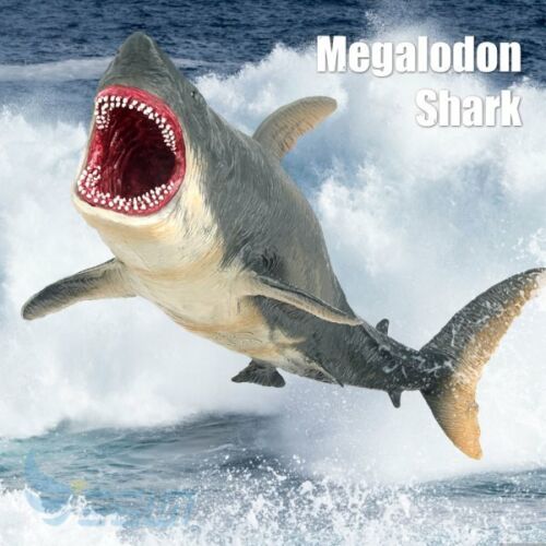 Figurine articulée 10'' Megalodon Shark Module mâchoires océan marine jouets de collection cadeau - Photo 1 sur 6