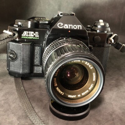 EXC+++++ Canon AE-1 Program 35mm Film Camera + LENS FD 50mm 35-70