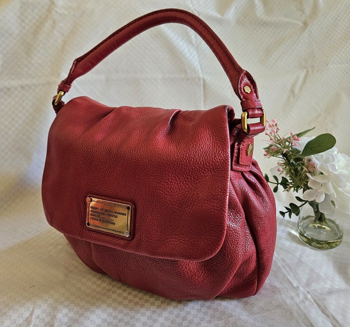 Women's Marc By Marc Jacob's Red Leather Portable Handbag (LIMITED EDITION)