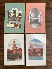 VINOY HOTEL RESORT IN ST. PETERSBURG FL VINTAGE STYLE POSTCARDS (4) NEW