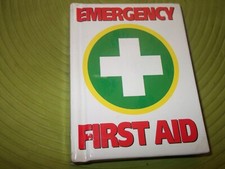 Emergency first aid hand book hard back with 100 of life saving techniques. sale