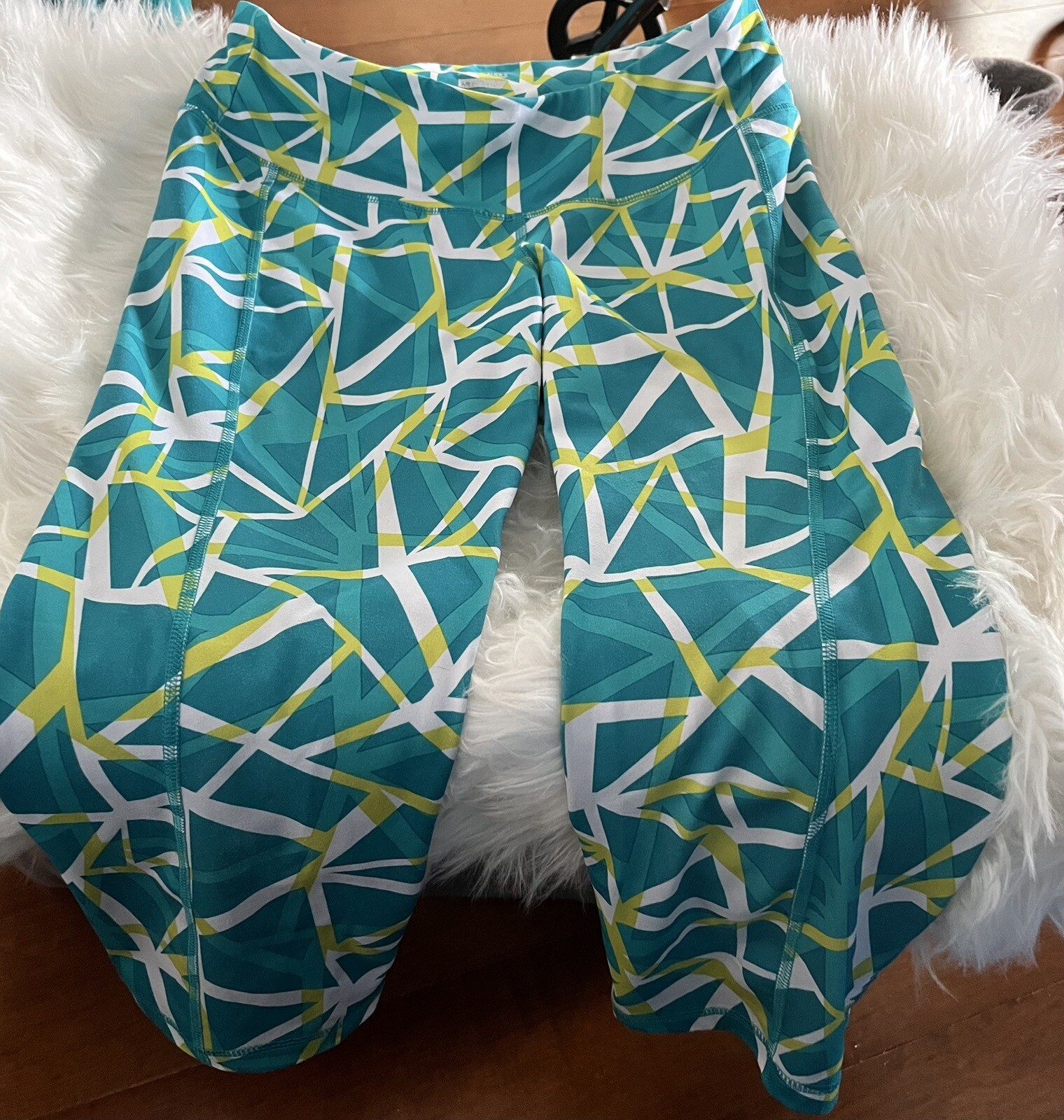 💚Fun Geometric Pattern Womens Large Activewear C… - image 5