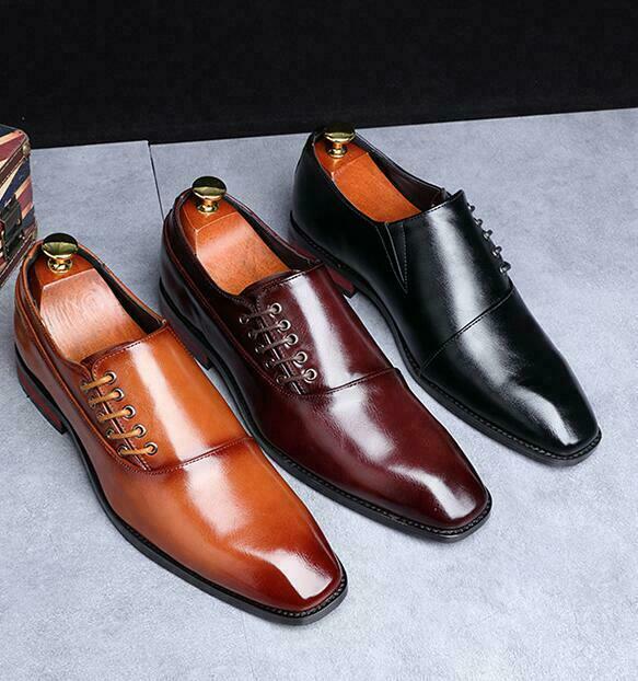 SAOLA Scarpe eleganti uomo retrò formali casual a punta business inglesi stringate moda