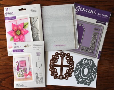 Mixed Lot Stamps, Dies, Embossing folder Gemini Crafters Companion Darice