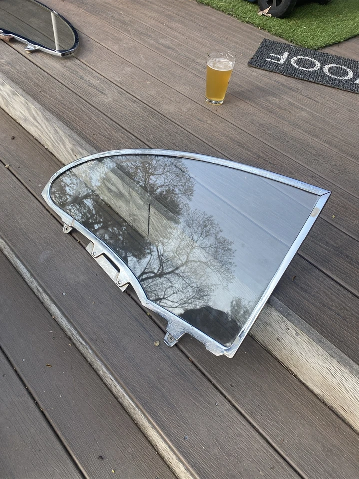 Chevy Belair Pontiac Star Chief 1955 56 57 cupé de 2 puertas cuarto trasero derecho vidrio Foto 2 de 4