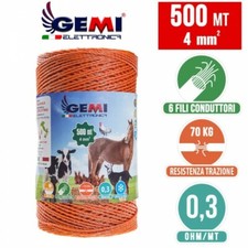 ELECTRIC FENCE POLYWIRE  500 mt 4 mm&sup2; electric fences electric fencing Gemi