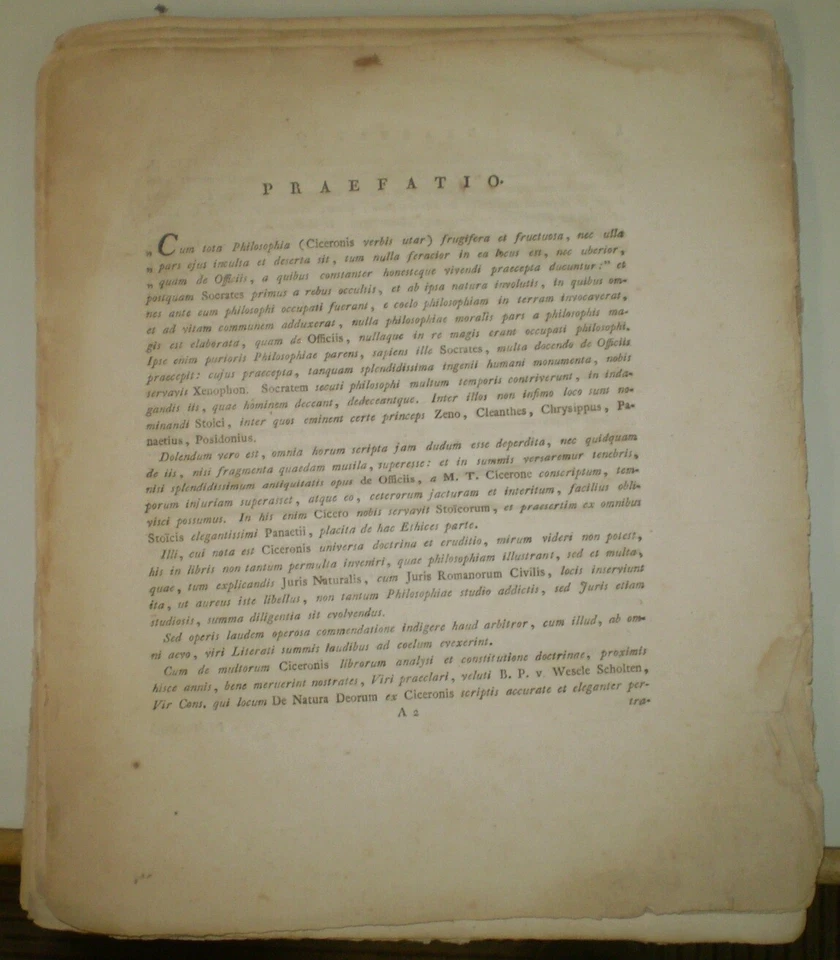 1818, 1st, FRANCISCUS BINKES, RESPONSIO ad QUAESTIONEM JURIDICAM, CICERO, RARE - Image 2 of 4